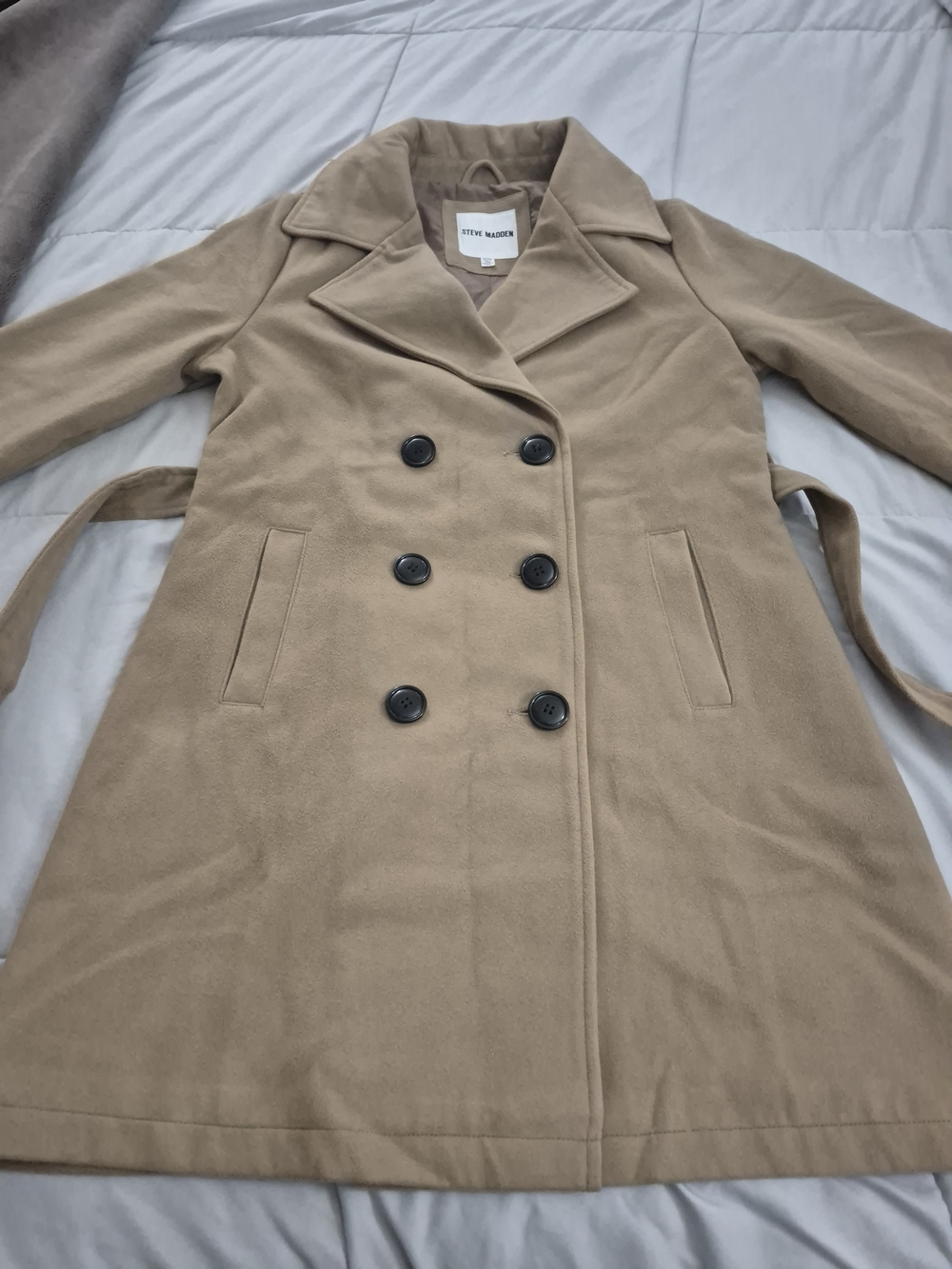 Steve Madden Double Breasted Coat - Picture 5 of 11